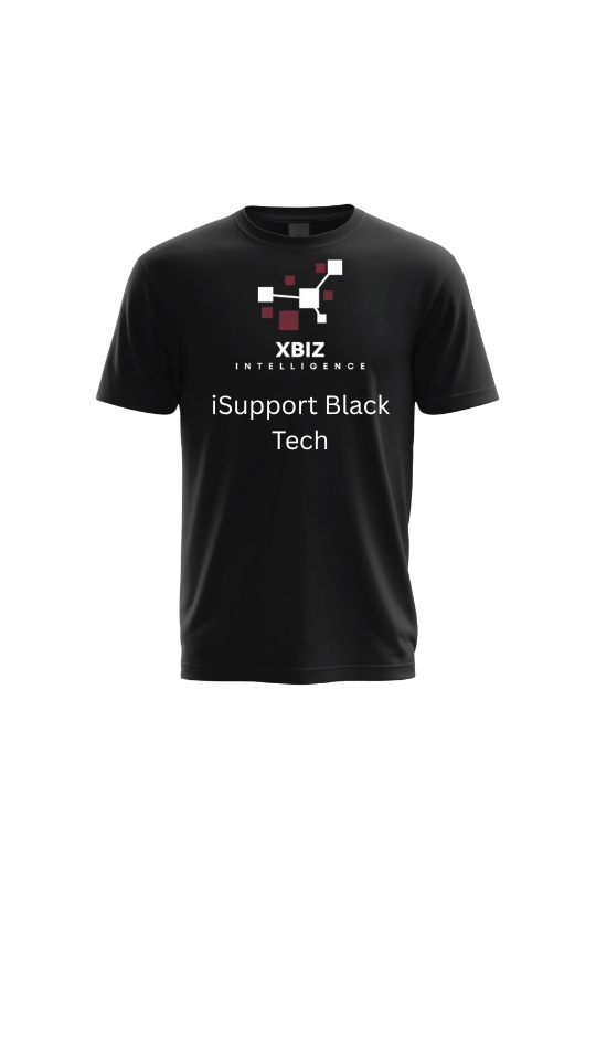 iSupport Black Tech Black T-Shirt